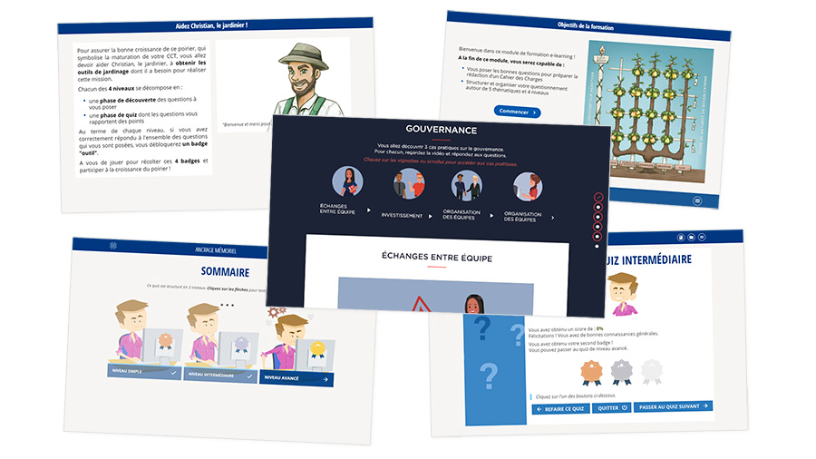 Easy-Blog-Gamification-Nuage Captures de modules de formation